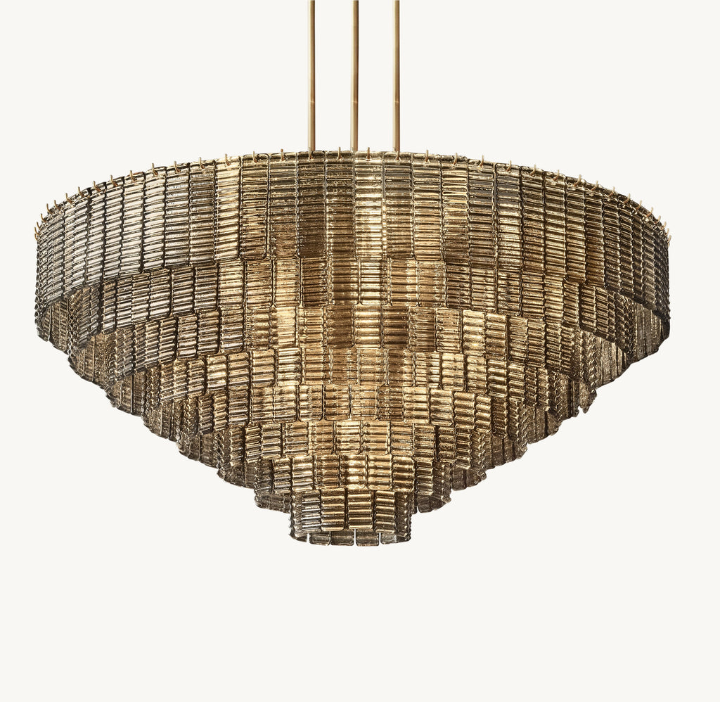 Heritage Sirene Smoke Glass Round Chandelier — view 2
