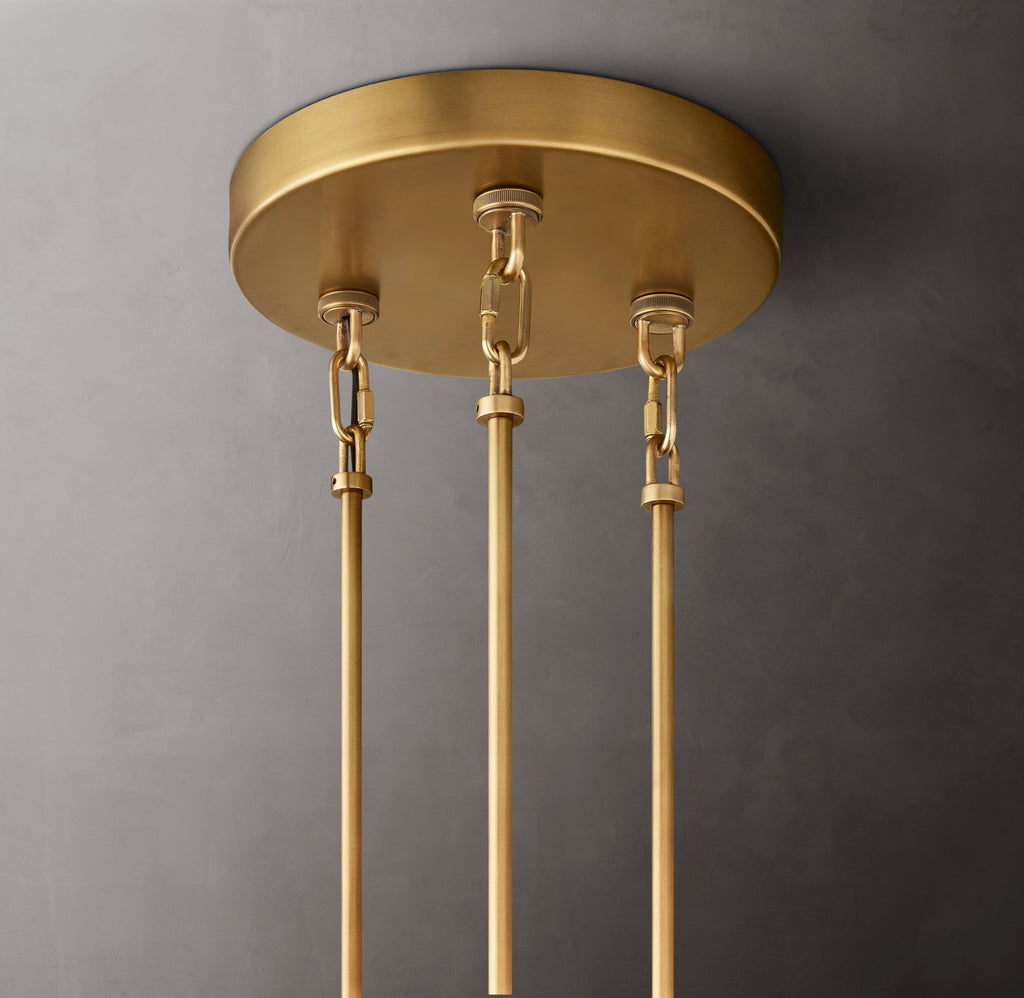 Heritage Sirene Smoke Glass Round Chandelier — view 4