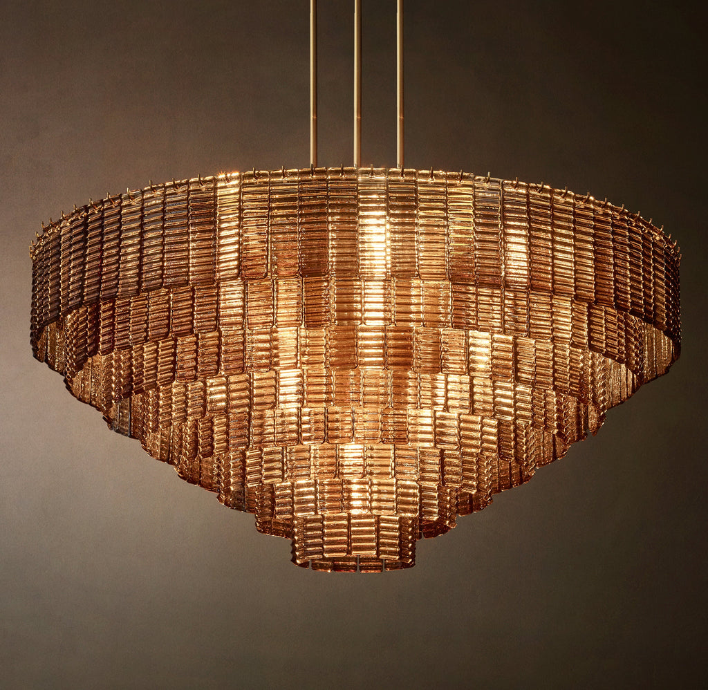 Heritage Sirene Smoke Glass Round Chandelier — view 5