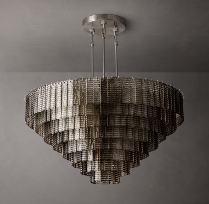 Heritage Sirene Smoke Glass Round Chandelier — view 2