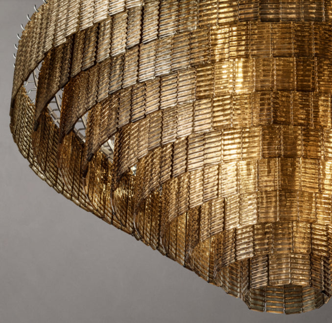 Heritage Sirene Smoke Glass Round Chandelier — view 3