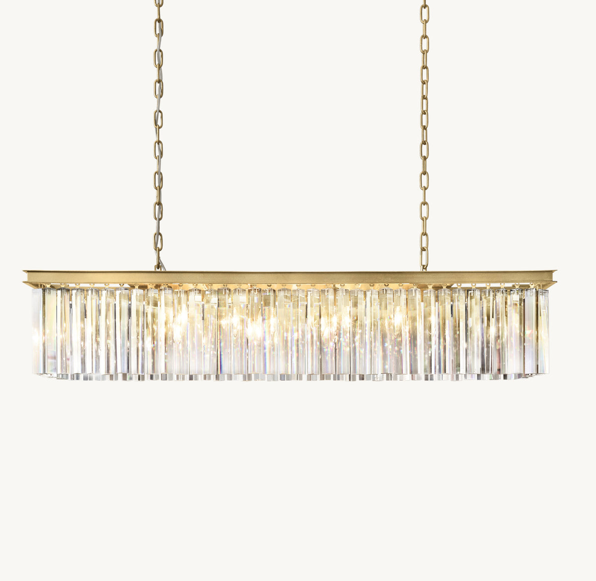 Sculptural Rhys Rectangular Chandelier — view 1
