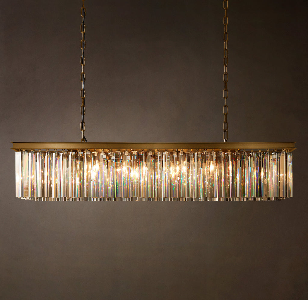Sculptural Rhys Rectangular Chandelier — view 2