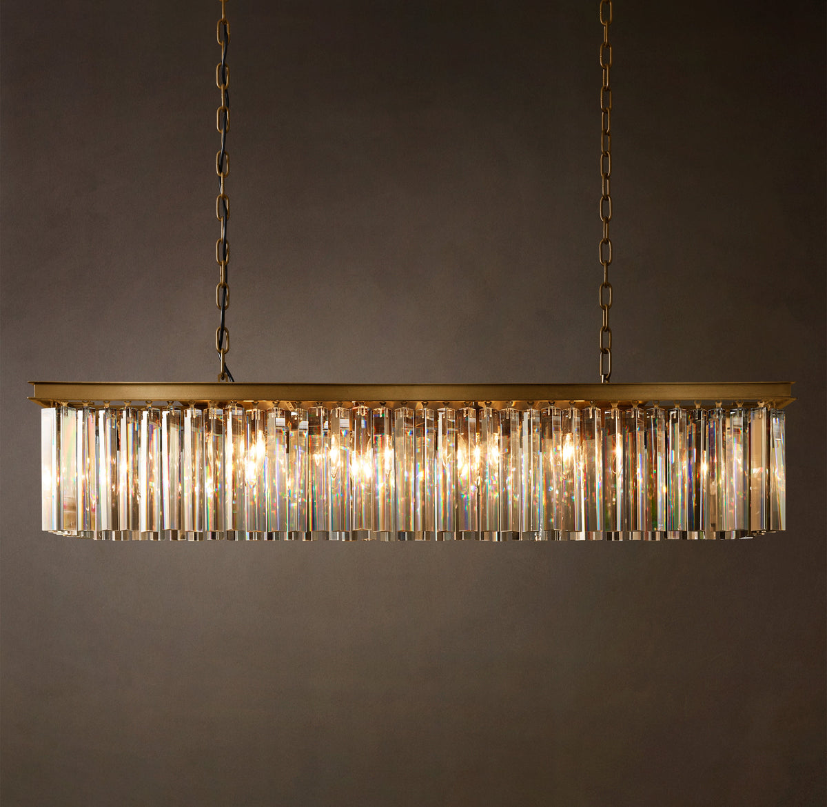 Sculptural Rhys Rectangular Chandelier — view 2