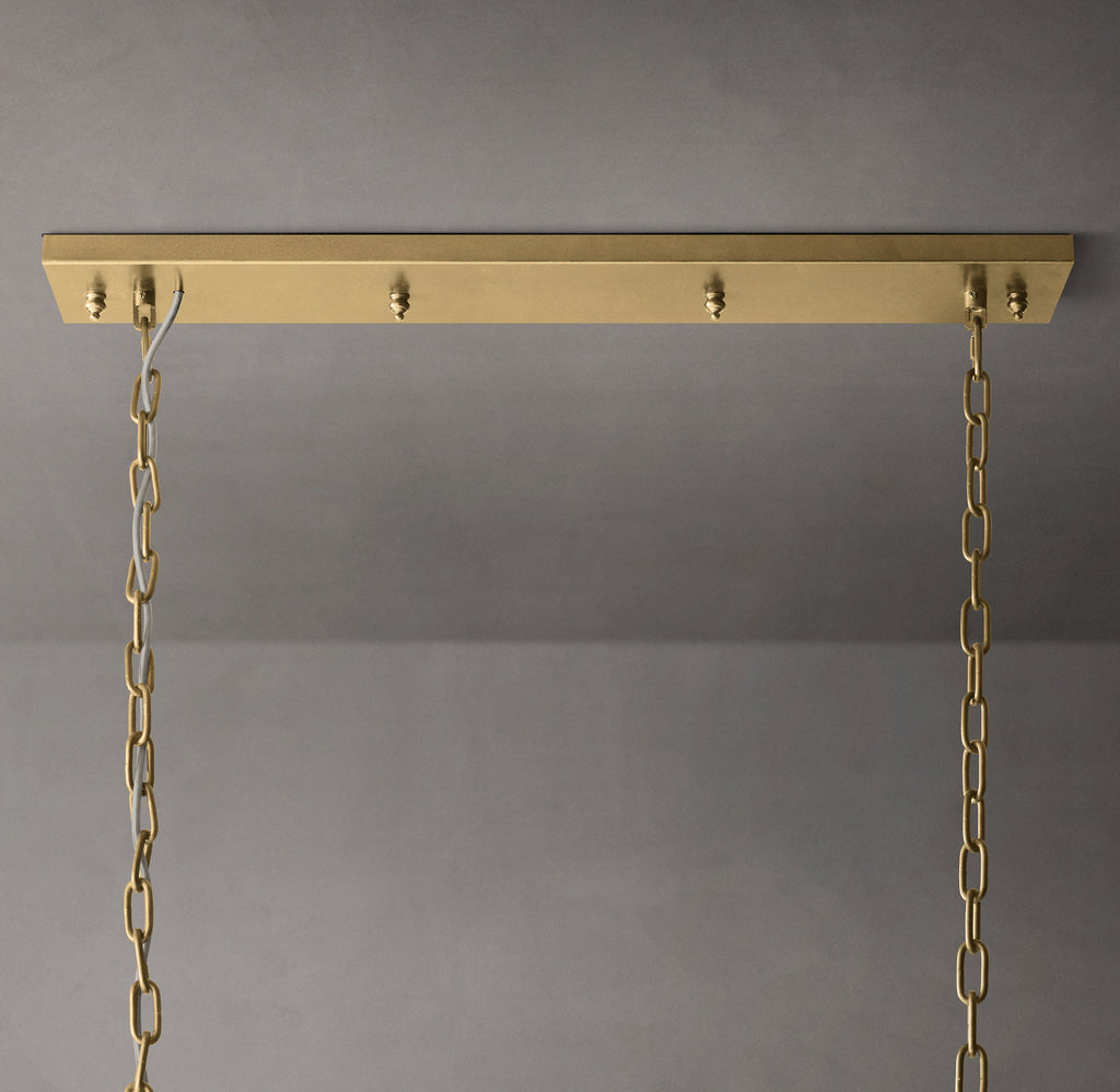 Sculptural Rhys Rectangular Chandelier — view 3