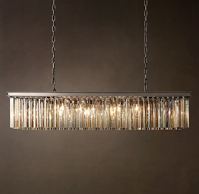Sculptural Rhys Rectangular Chandelier — view 1
