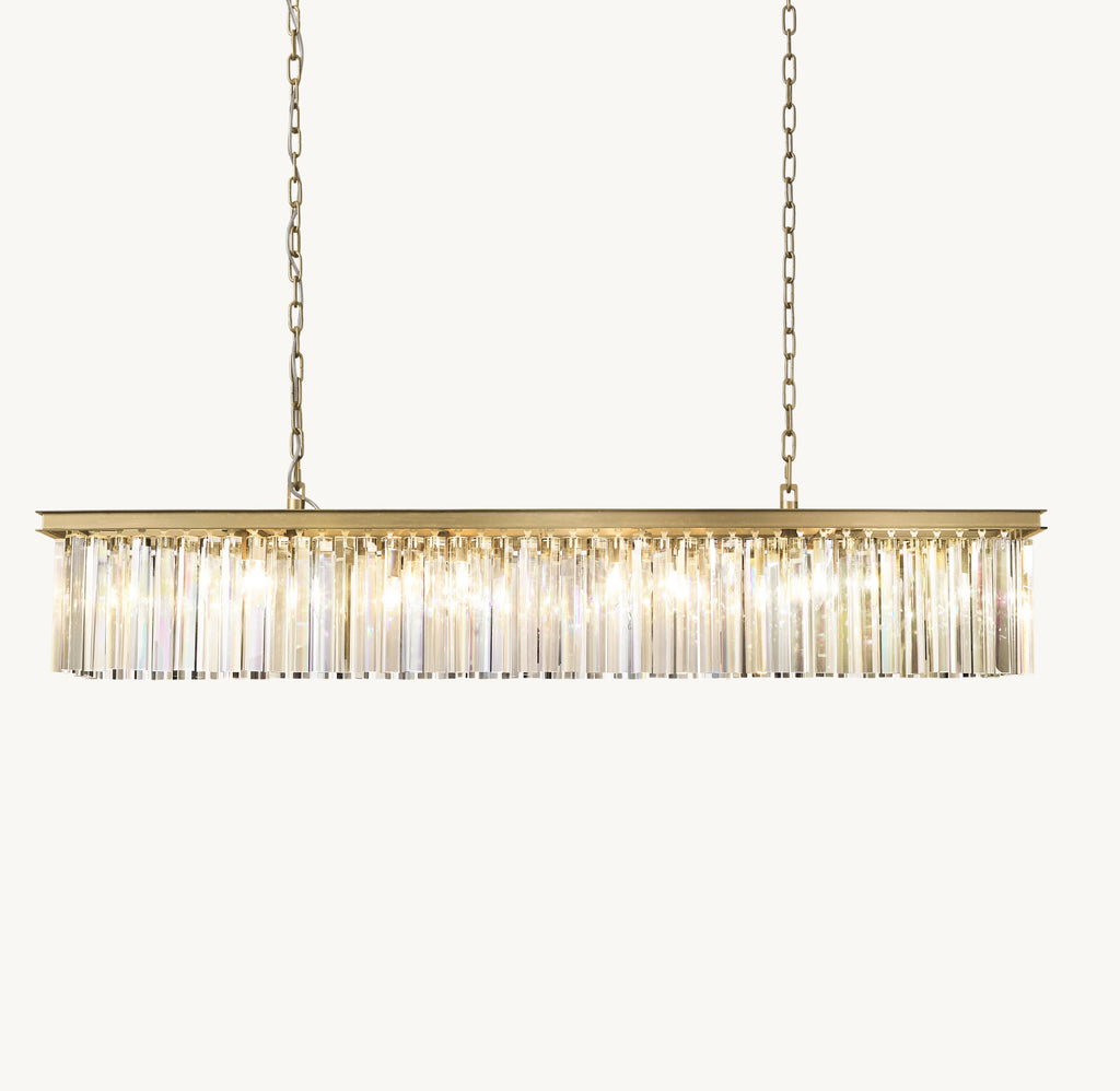 Sculptural Rhys Rectangular Chandelier — view 1