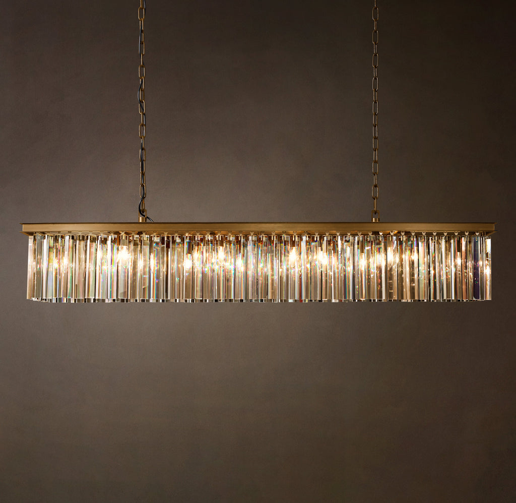 Sculptural Rhys Rectangular Chandelier — view 2