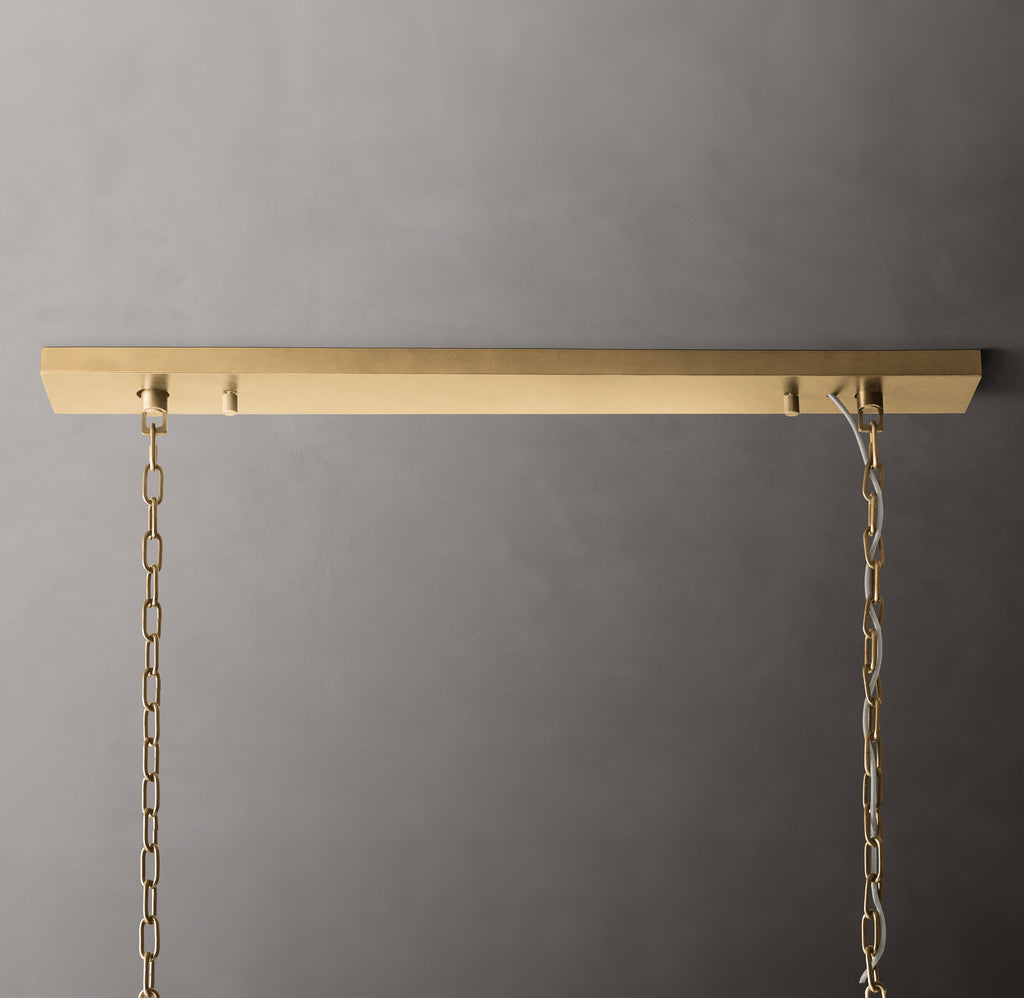 Sculptural Rhys Rectangular Chandelier — view 3