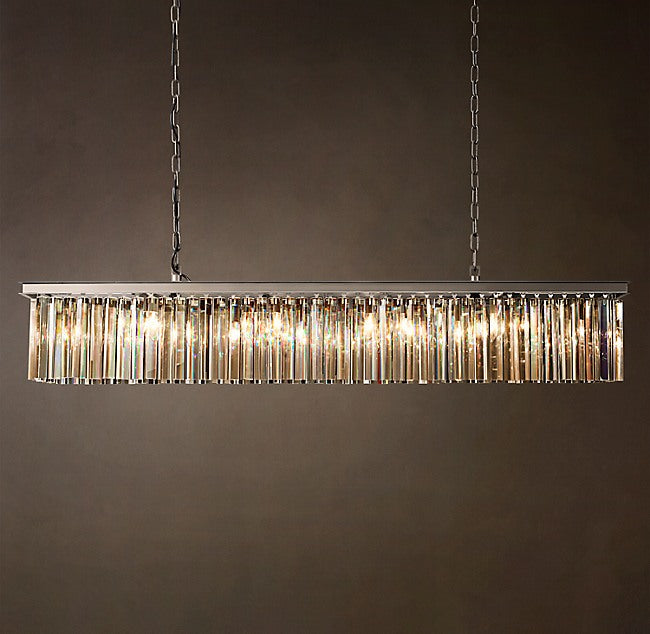 Sculptural Rhys Rectangular Chandelier — view 1