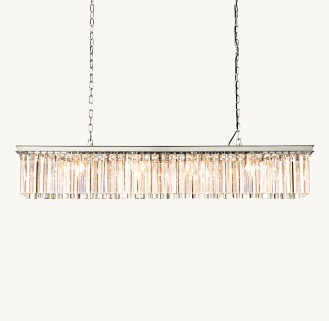 Sculptural Rhys Rectangular Chandelier — view 2