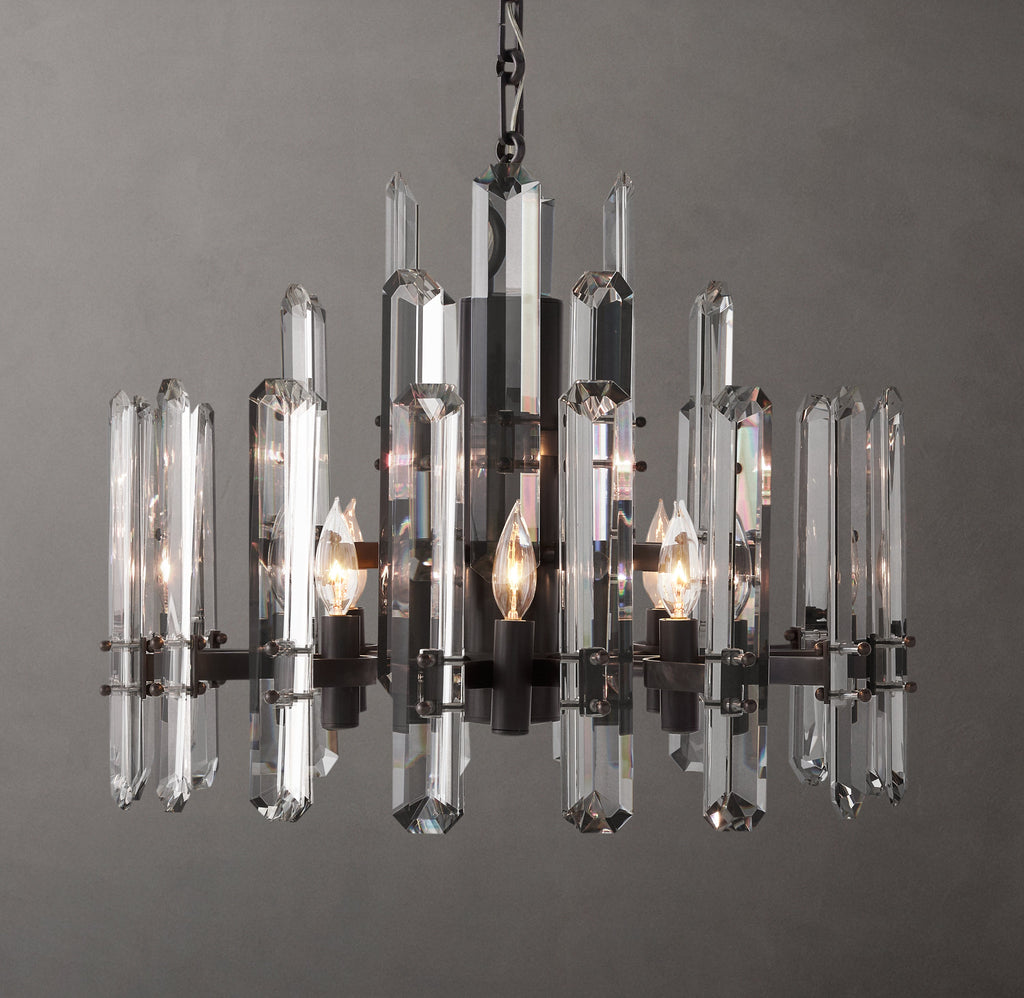 Signature Bonnington Round Chandelier – 24" Bronze — view 2
