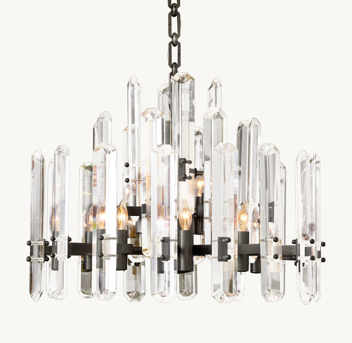 Signature Bonnington Round Chandelier – 24" Bronze — view 4