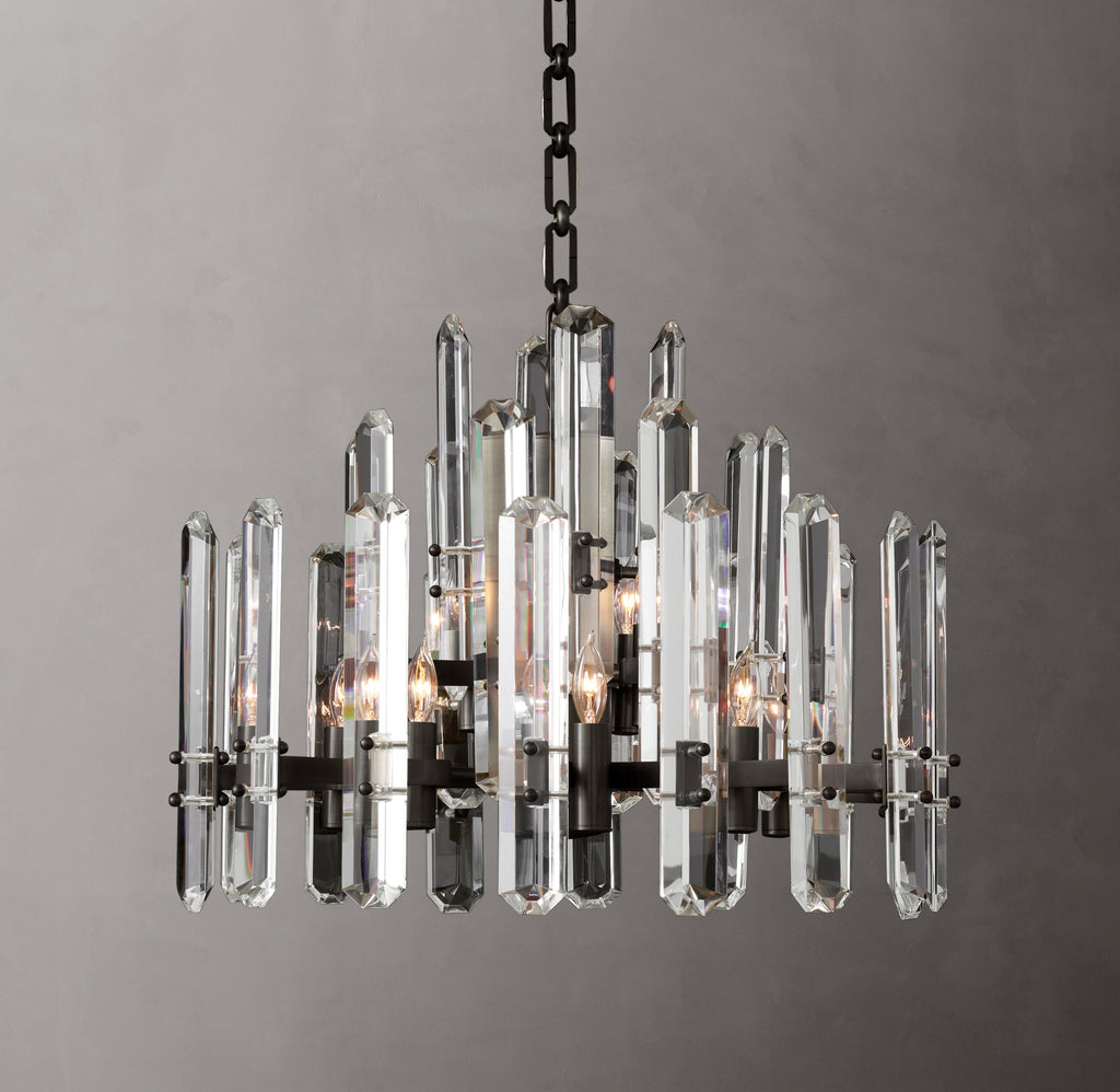 Signature Bonnington Round Chandelier – 24" Bronze — view 5