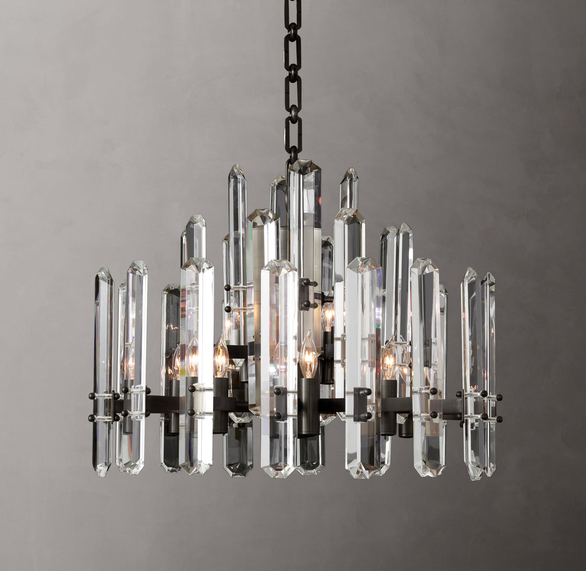 Signature Bonnington Round Chandelier – 24" Bronze — view 5