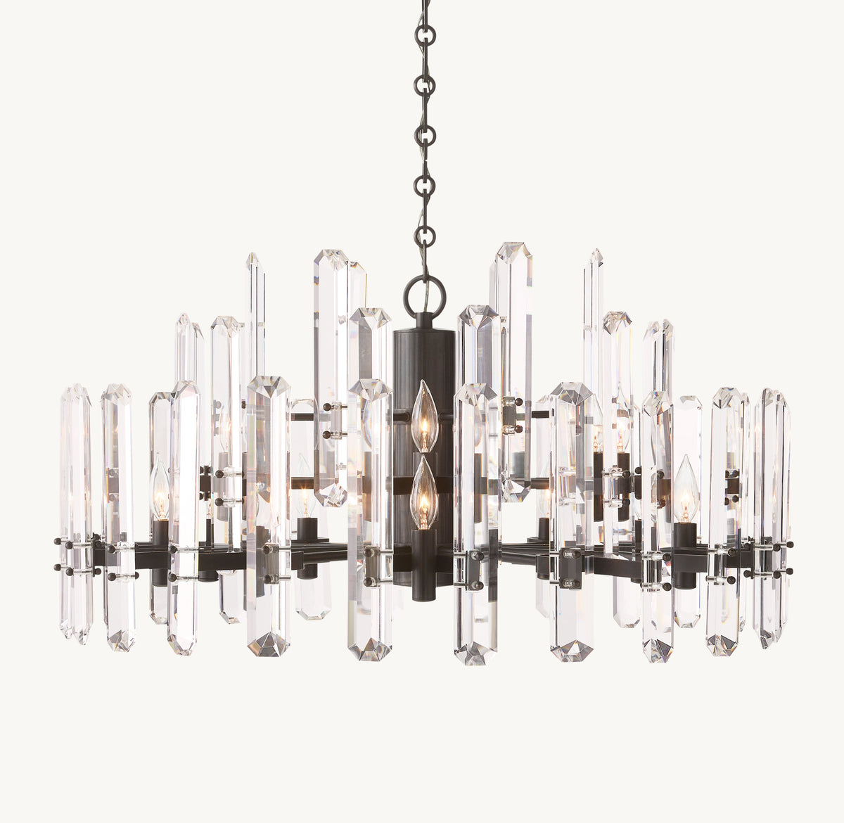 Signature Bonnington Round Chandelier – 36" Bronze — view 2