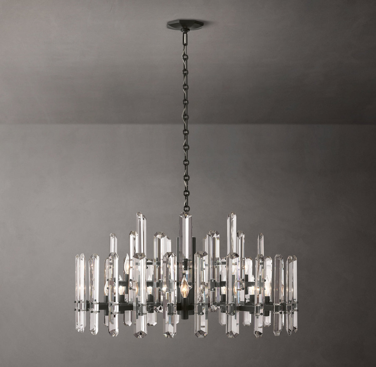 Signature Bonnington Round Chandelier – 36" Bronze — view 3