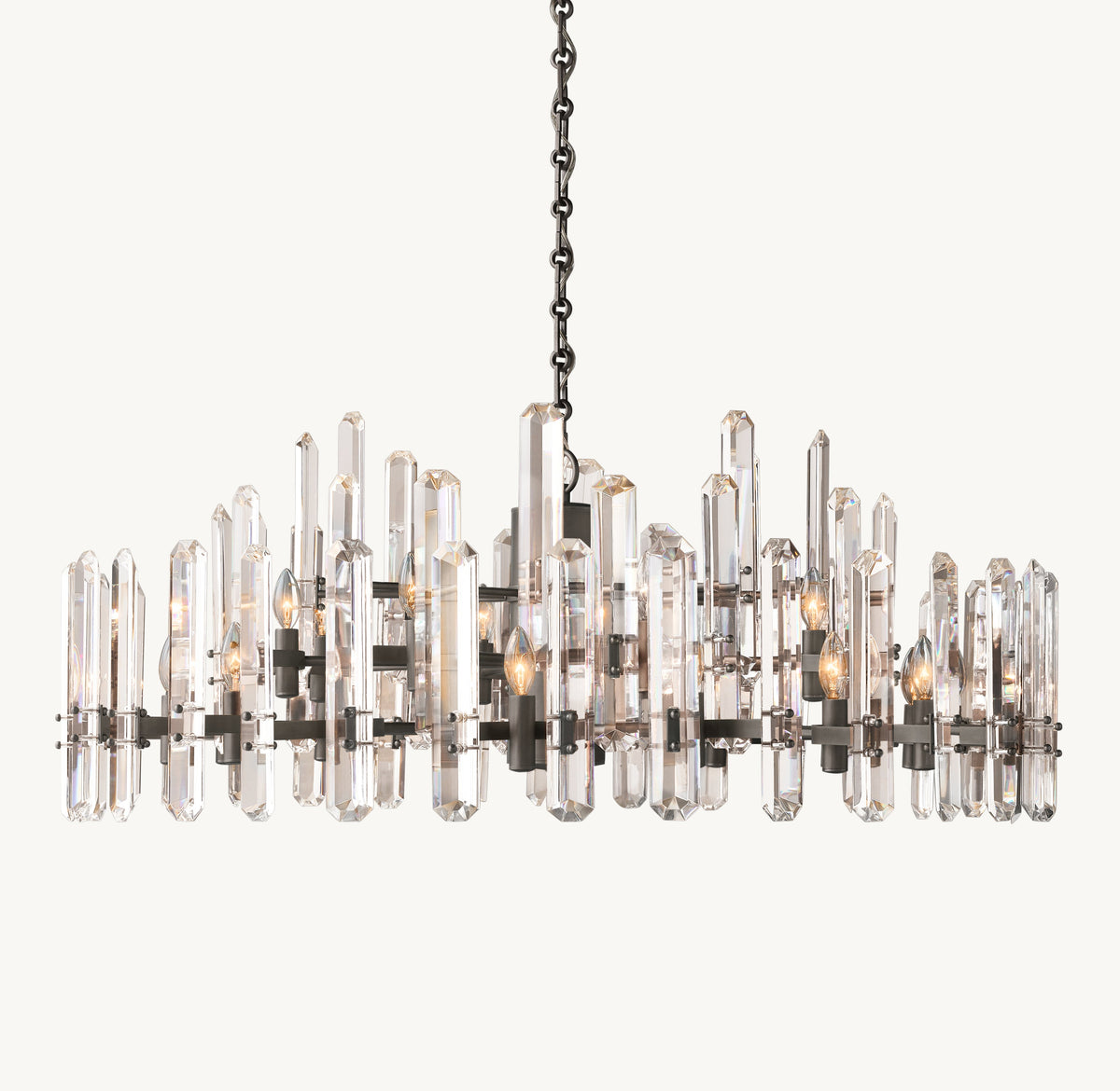 Signature Bonnington Round Chandelier – 48" Bronze — view 2