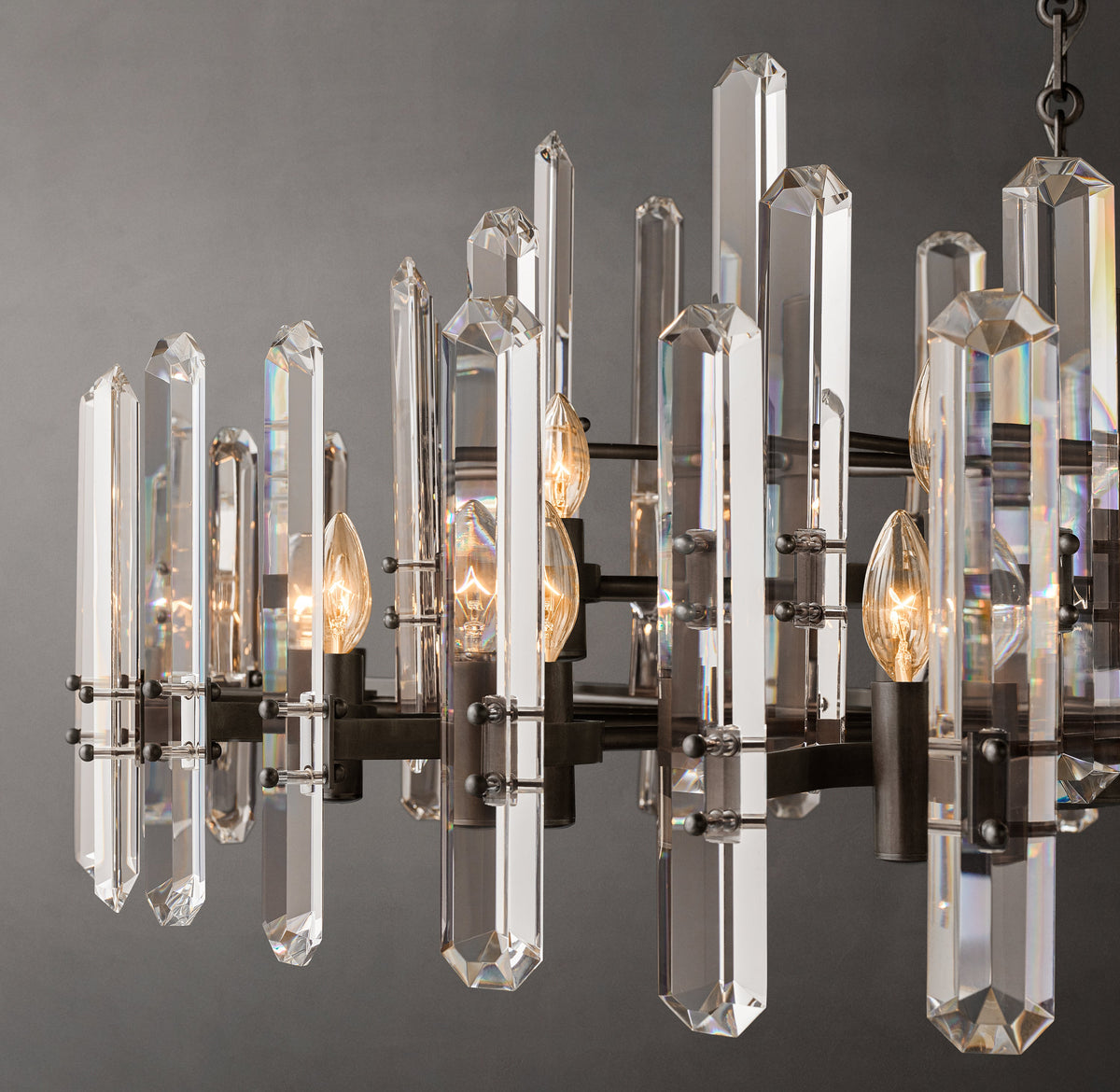 Signature Bonnington Round Chandelier – 48" Bronze — view 3
