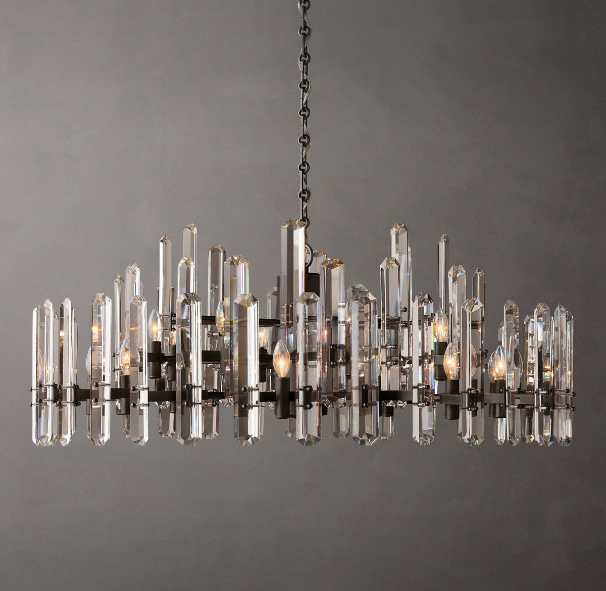Signature Bonnington Round Chandelier – 48" Bronze — view 4