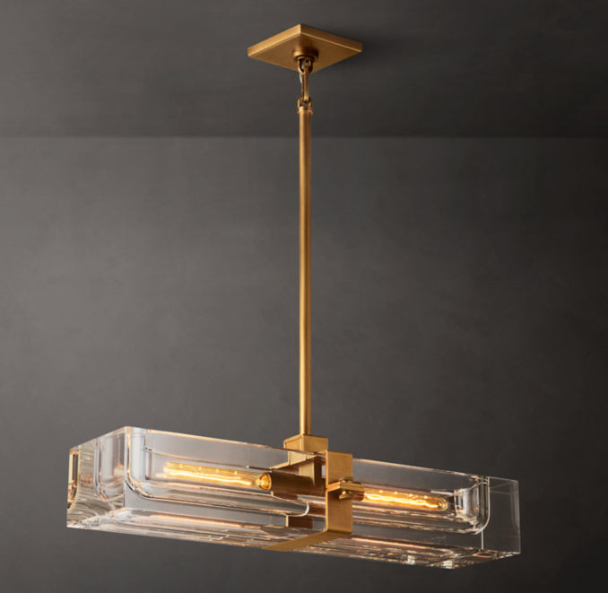 Sculptural Savile Linear Chandelier – 24" — view 1