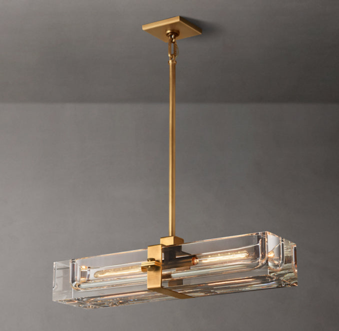 Sculptural Savile Linear Chandelier – 24" — view 3