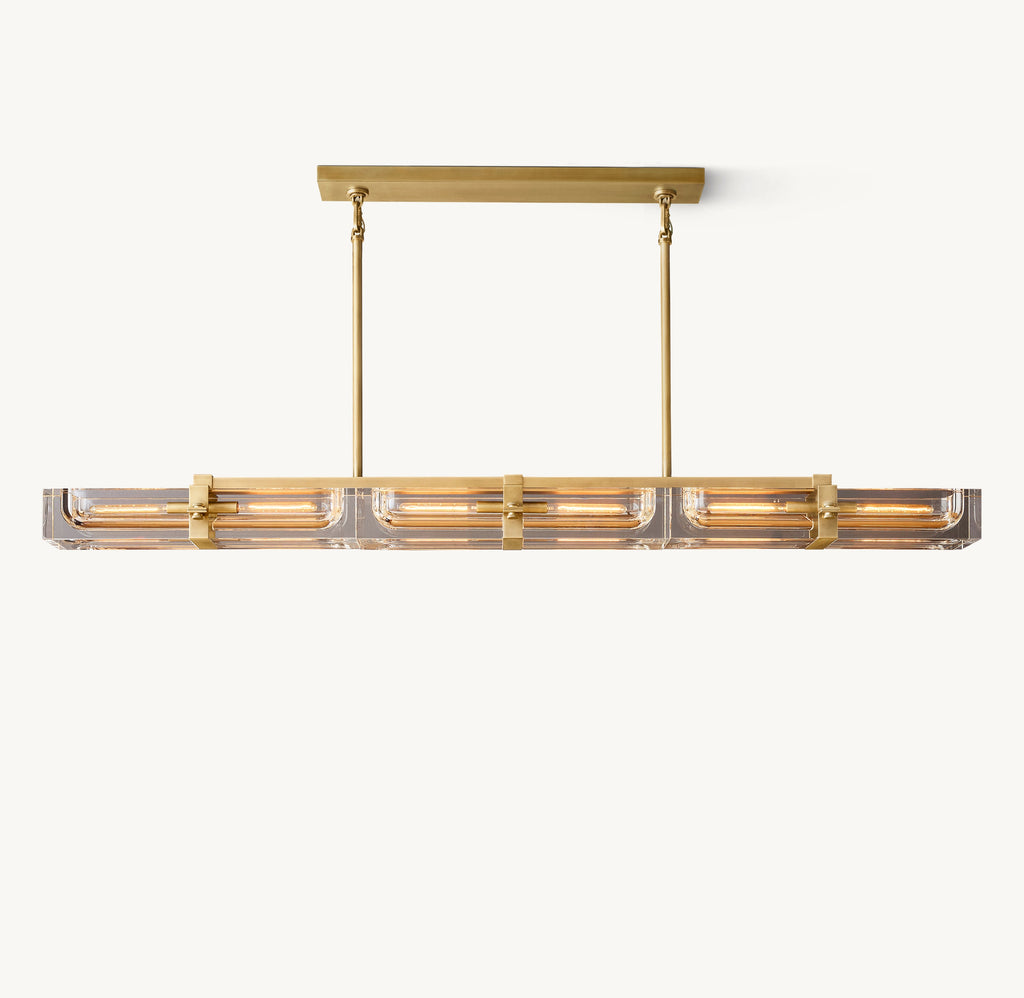 Sculptural Savile Linear Chandelier – 72" — view 2
