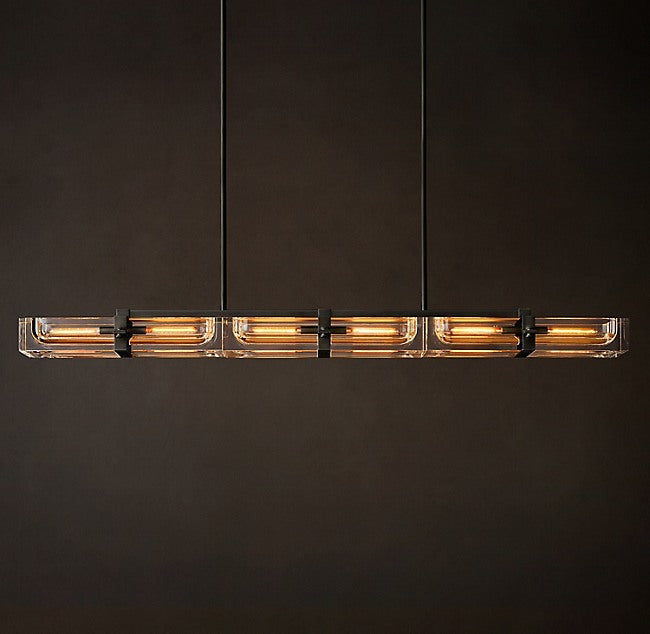 Sculptural Savile Linear Chandelier – 72" — view 1