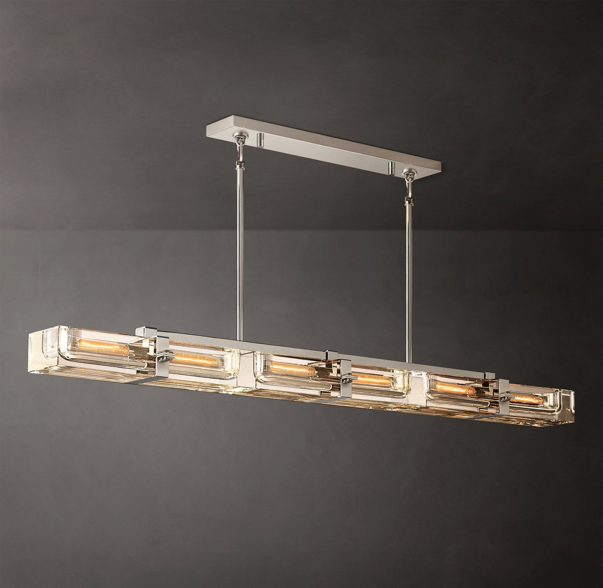 Sculptural Savile Linear Chandelier – 72" — view 1