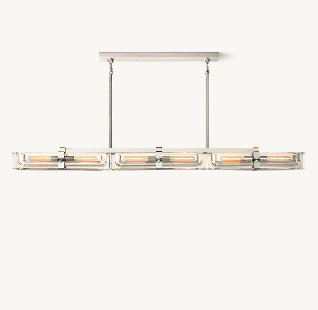 Sculptural Savile Linear Chandelier – 72" — view 2