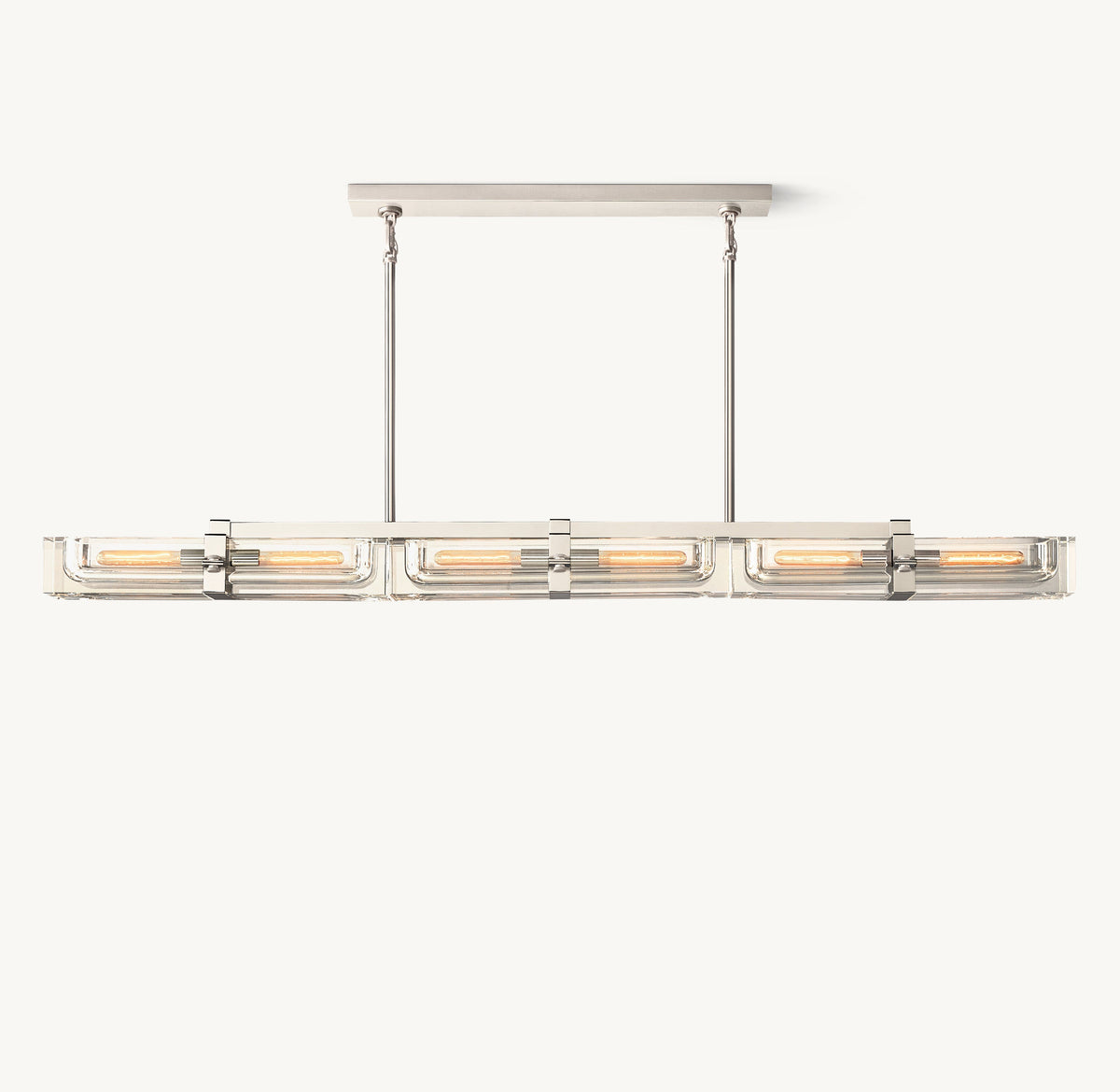 Sculptural Savile Linear Chandelier – 72" — view 2