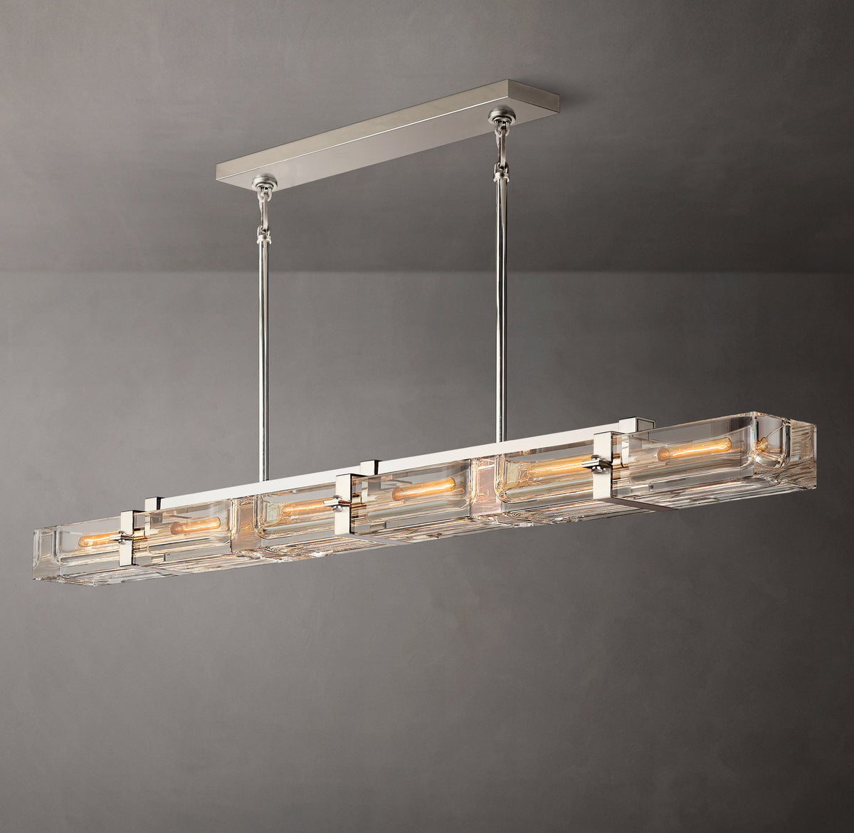 Sculptural Savile Linear Chandelier – 72" — view 5