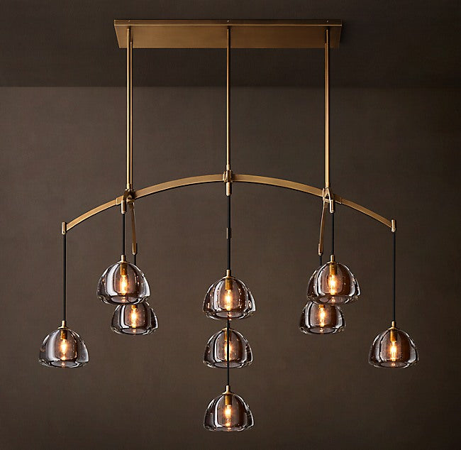 Signature Hemisphere Linear Chandelier – 54" — view 2