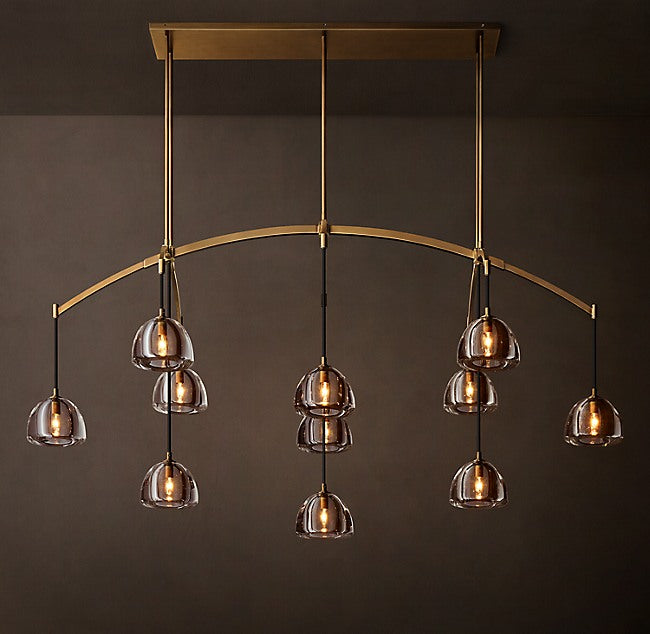 Signature Hemisphere Linear Chandelier – 72" — view 1