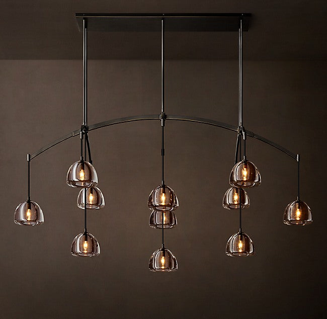 Signature Hemisphere Linear Chandelier – 54" — view 1