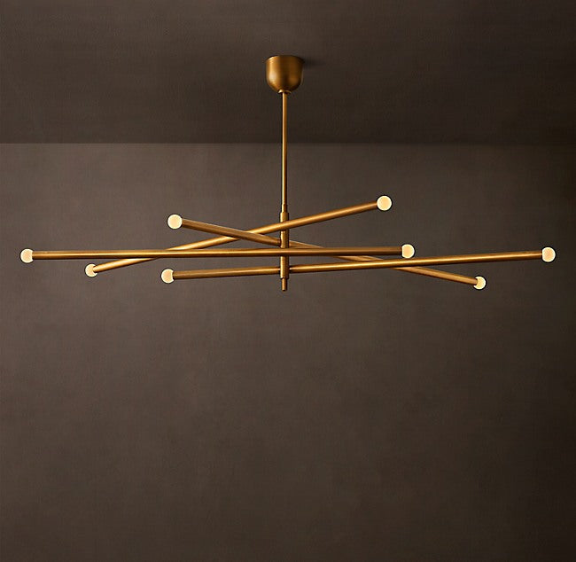 Sculptural Rousseau 8-Light Mobile Orb Chandelier — view 1