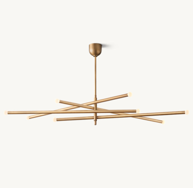 Sculptural Rousseau 8-Light Mobile Orb Chandelier — view 2