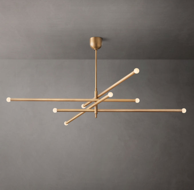 Sculptural Rousseau 8-Light Mobile Orb Chandelier — view 4
