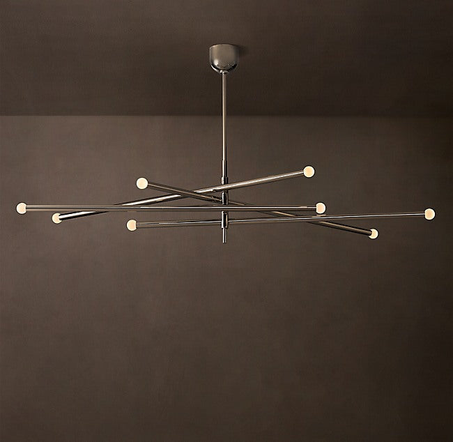 Sculptural Rousseau 8-Light Mobile Orb Chandelier — view 1