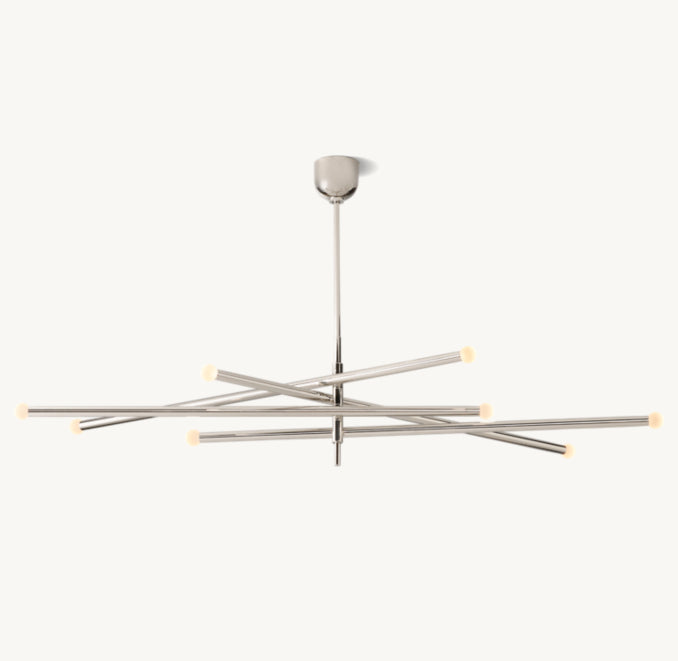 Sculptural Rousseau 8-Light Mobile Orb Chandelier — view 2