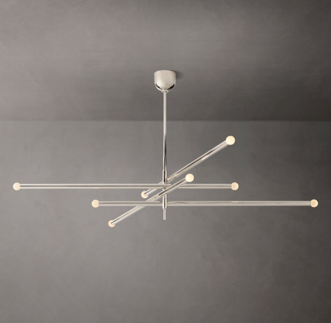 Sculptural Rousseau 8-Light Mobile Orb Chandelier — view 4