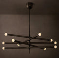 Sculptural Rousseau 10-Light Mobile Orb Chandelier — view 1
