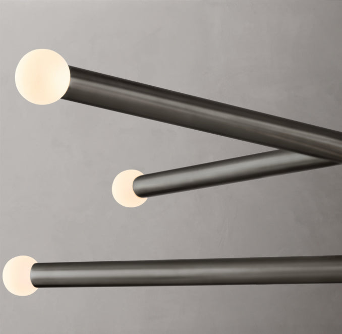 Sculptural Rousseau 10-Light Mobile Orb Chandelier — view 3