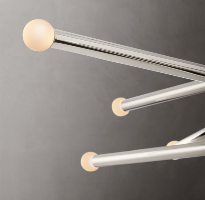 Sculptural Rousseau 10-Light Mobile Orb Chandelier — view 3