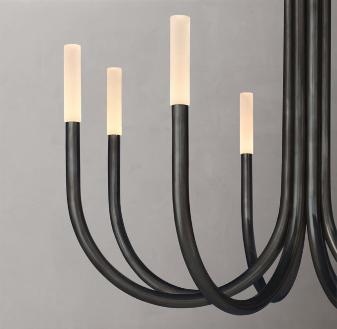 Sculptural Rousseau Round Chandelier — view 3
