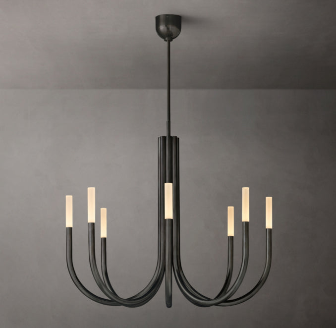 Sculptural Rousseau Round Chandelier — view 5