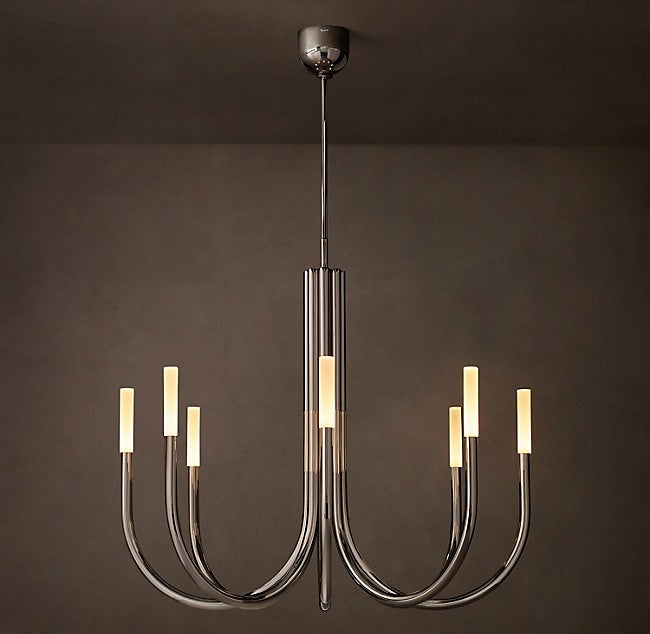 Sculptural Rousseau Round Chandelier — view 1