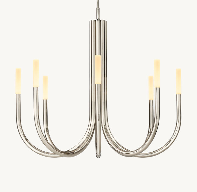 Sculptural Rousseau Round Chandelier — view 2