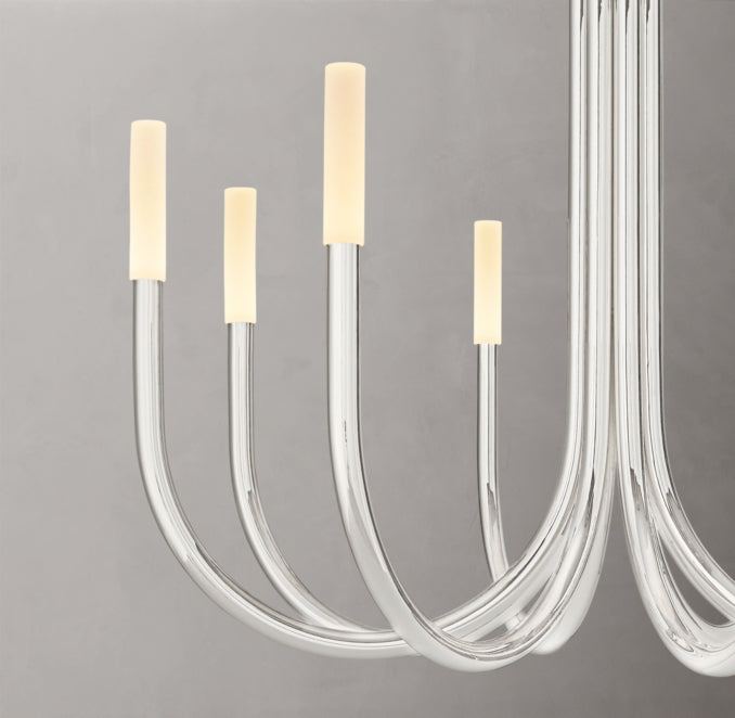 Sculptural Rousseau Round Chandelier — view 3