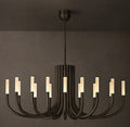 Sculptural Rousseau Oval Chandelier — view 1